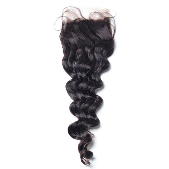 Transparent Brazilian Wave Lace  Closure